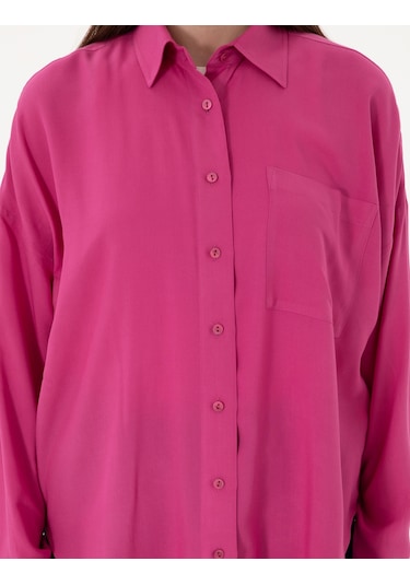Pierre Cardin Kadın Fuşya Gömlek Desenli 50311567-vr023 Fuşya
