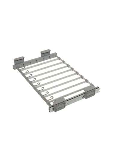 Dolap Içi Raylı Pantolonluk Askılığı 45 47 Cm Üst Rafa Montaj Olur Gri