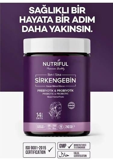 Nutriful Ibn-i Sina Sirkengebin Prebiyotik Form Macunu 240 G