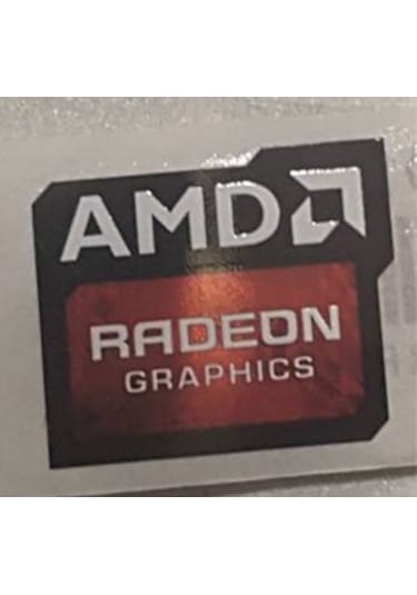 OEM Amd Radeon Graphics sticker Sticker Etiket D10
