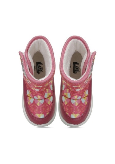 Lol Royha Pembe Cırtlı Kürklü Kız Çocuk Kar Botu Pembe