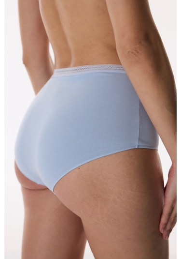 Penti Mavi Easy Pamuklu Trim Yüksek Bel Slip Külot