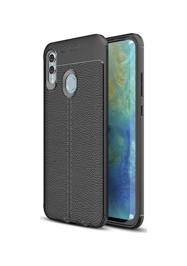 Huawei P Smart 2019 Kilif Deri Tarzi Niss Silikon Case 357682755