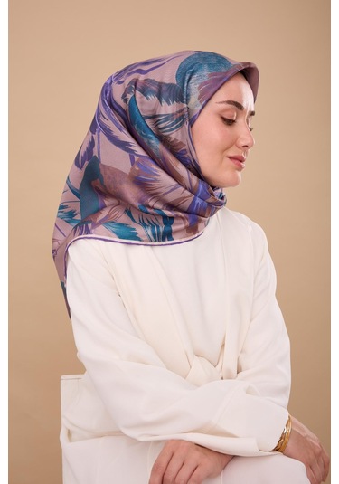 Silk Home Twill İpek Eşarp 11480-78 Pudra Vizon, Saks, Bebe Mavi, Petrol Yeşili, Mor
