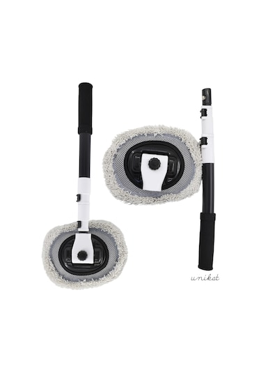 Ultra Yumuşak Premium Mikrofiber Ufak Makarna Başlıklı Teleskopik Araç Yıkama Mopu 1 Adet