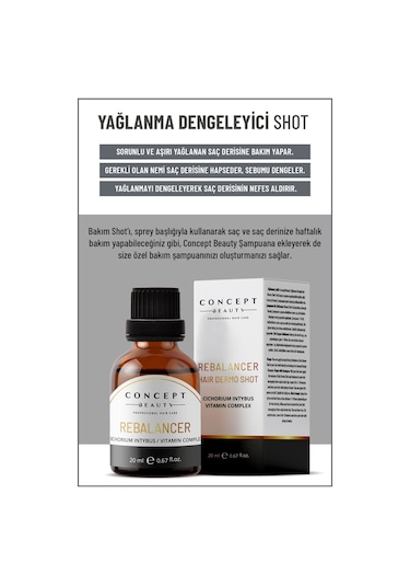 Concept Beauty Rebalancer Yağlanma Dengeleyici Shot 20 ML
