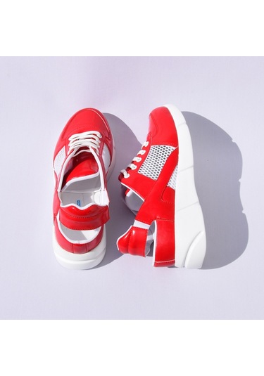 Kırmızı Renk Spor Sandalet Kırmızı