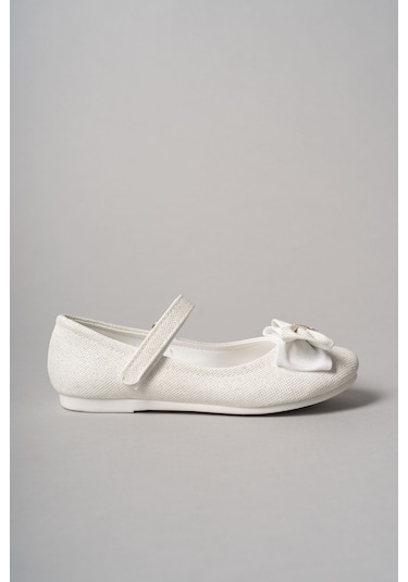 EPAAVM - Boğma Fiyonk Sedef Star Kız Çocuk Ayakkabı - EYL1526S Beyaz