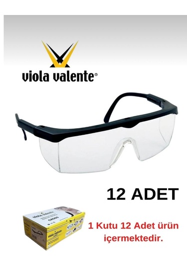 Melzohome Şefaf Clasik İş Gözlüğü 12 Adet