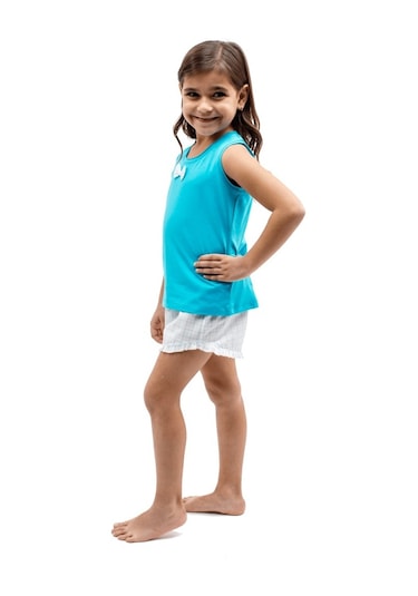 The Don Anne-Kız Turkuaz Kız Çocuk Şort Takımı (9-14 Yaş)