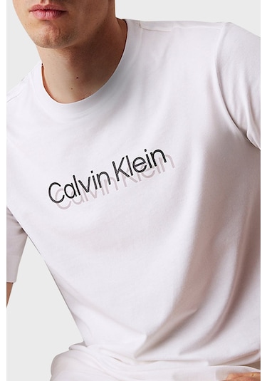 Calvin Klein Erkek T-Shirt LVGMS5K183 100 - Beyaz Calvin Klein Erkek T-Shirt LVGMS5K183 100 - Beyaz