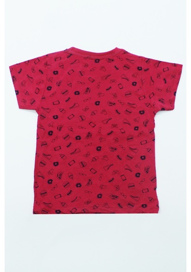 Erkek Çocuk Tshirt Baskılı A29 Kırmızı
