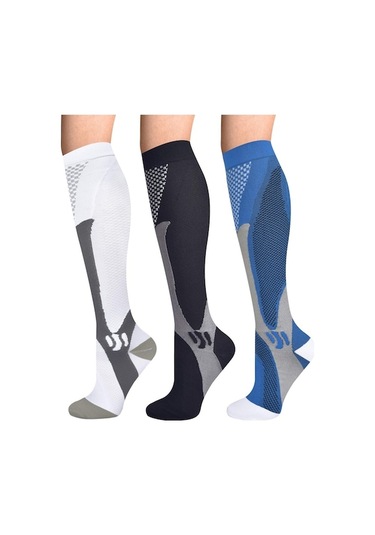 Jl 3 Çift Kompresyon Çorabı, Kadın, Erkek, 15 25 Mmhg Destek Sc Çok Renkli