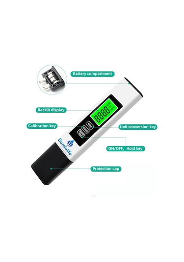 Damlalife Digital Tds Metre Termometreli Su Ölçme Aleti