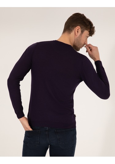 Pierre Cardin Erkek Mor Kazak /triko 50257301-vr038 Mor