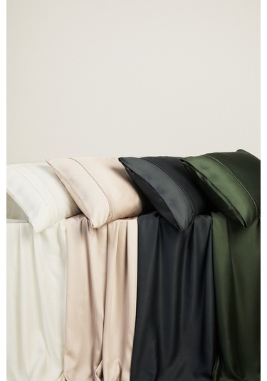 Linens X Tencel Lyocell Süperking Nevresim Kılıfı Bej Bej