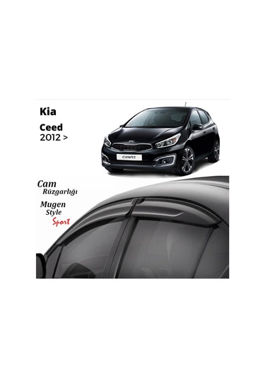 Kia Ceed Cam Rüzgarlığı 2012-2017 Kutulu Gönderim - Lazer Kesim