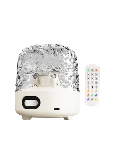 Xindoker 16 Renkli Dinamik Su Dalga Işığı İle Bluetooth Hoparlör, Led Ambiyans Lambası, Şarj Edilebilir Pil, Dokunmatik Ve Uzaktan Kumanda Kontrolü