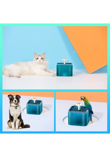 Mufunye Led Işıklı 3 Farklı Su Modlu 2l Kedi Ve Köpek Çeşmesi - Sessiz Pompa Ve Filtreli Diğer