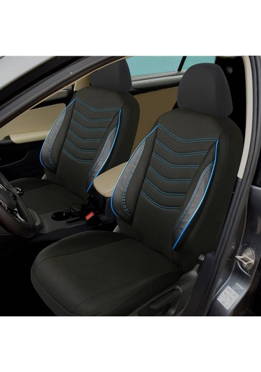 Navi Yeni Nesil Serisi Universal Oto Koltuk Kılıfı Siyah-Mavi