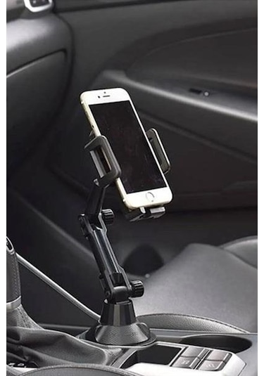 Telefon Tutucu Teleskopik Araç Bardak Yerine Giren 360 Derece Dönen Tutucu