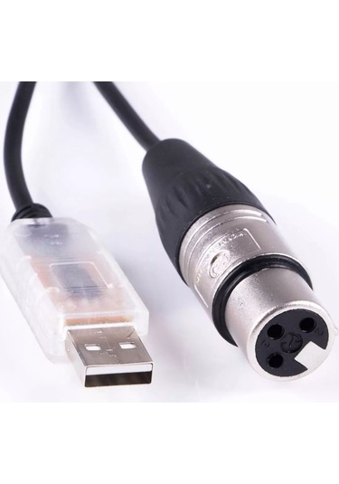 Geekyou Ftdı Usb-dmx512 Kontrol Modülü - Xlr Rs485 Seri Bağlantı Kablosu - Sahne Işık Kontrolü İçin Multi-sistem Desteği Wın/android/mac/linux
