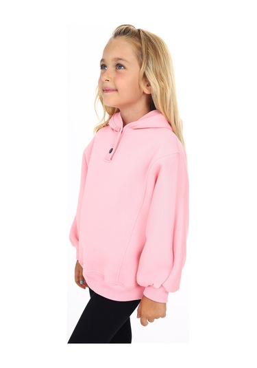 Toontoy Kız Çocuk Nakışlı Sweatshirt Pembe