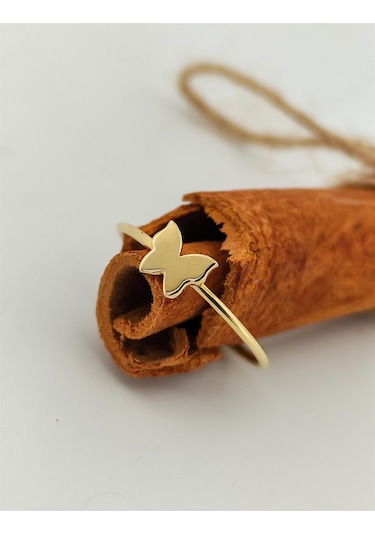 İkyz00068 Kelebek Altın Yüzük