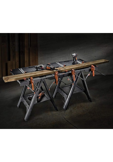 Worx Wx051 Çok Fonksiyonlu Katlanabilir Çalışma Tezgâhı 2 Adet