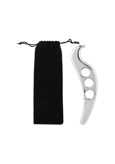 Suntek Paslanmaz Çelik Gua Sha Kurulu Kas Kazıma Masaj Aleti Gümüş