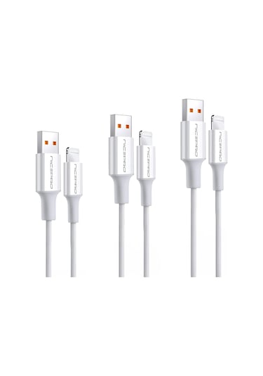 Npo Utl02 60w 20cm Tpe Usb To Lightning Hızlı Şarj Ve Data Kablosu 3 Adet Lighnting