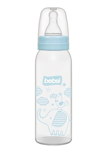 Bebsi PP Biberon 250 ml - Mavi