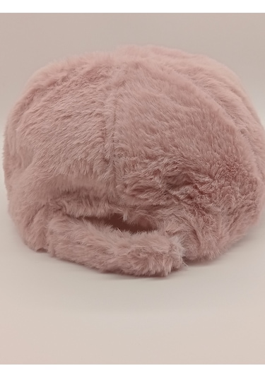 Kervan Pazar Kadın Yumuşak Tüylü Kışlık Kep Şapka Pembe
