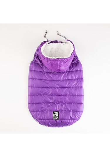 Pawstar Railway Purple Su Geçirmez Orta-büyük Irk Köpek Yelek Yağmurluk