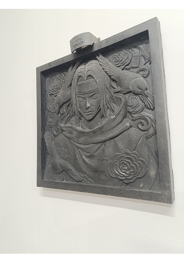 Sharingan Açıldı El Yapımı Itachi Uchiha Işıklı Kabartma Tabloo