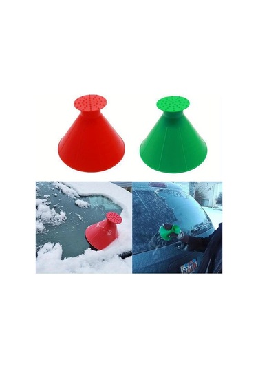 Elmpaly 4 Parça Araç Camı Buz Kazıyıcı Kar Küreği, 4 Renkli Plastik Kar Temizleme Aparatı