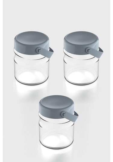 Renga Macro 900 Ml Turkuaz Kapaklı 3'lü Cam Kavanoz Seti 131061 Turkuaz