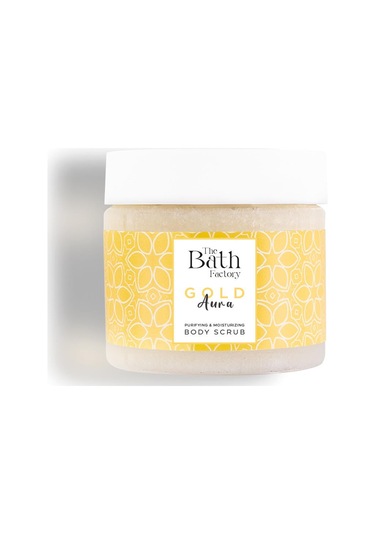 The Bath Factory Gold Aura Vücut Peeling + Gold Aura Duş Jeli + Gold Aura Köpük Sabun﻿﻿