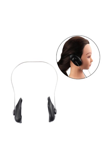 Suntek Kuaför Perma Için Yeniden Kullanılabilir Kulak Koruyucu Siyah