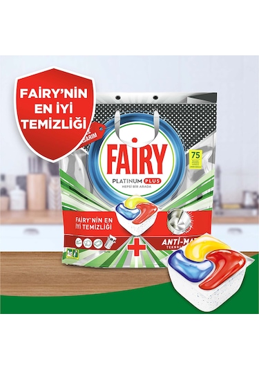 Fairy Platinum Plus Bulaşık Makinesi Deterjanı 3 x 75 Tablet