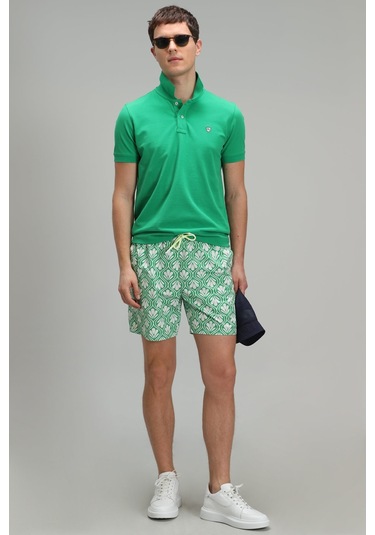Lufian Ellery Erkek Deniz Şortu Yeşil 111220081100600 Yeşil