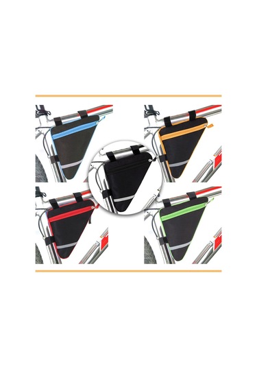 Jeemson Gece Bisiklet Çantası - Su Geçirmez, Reflektörlü, Pratik Montaj, 20x18.5x4cm Siyah