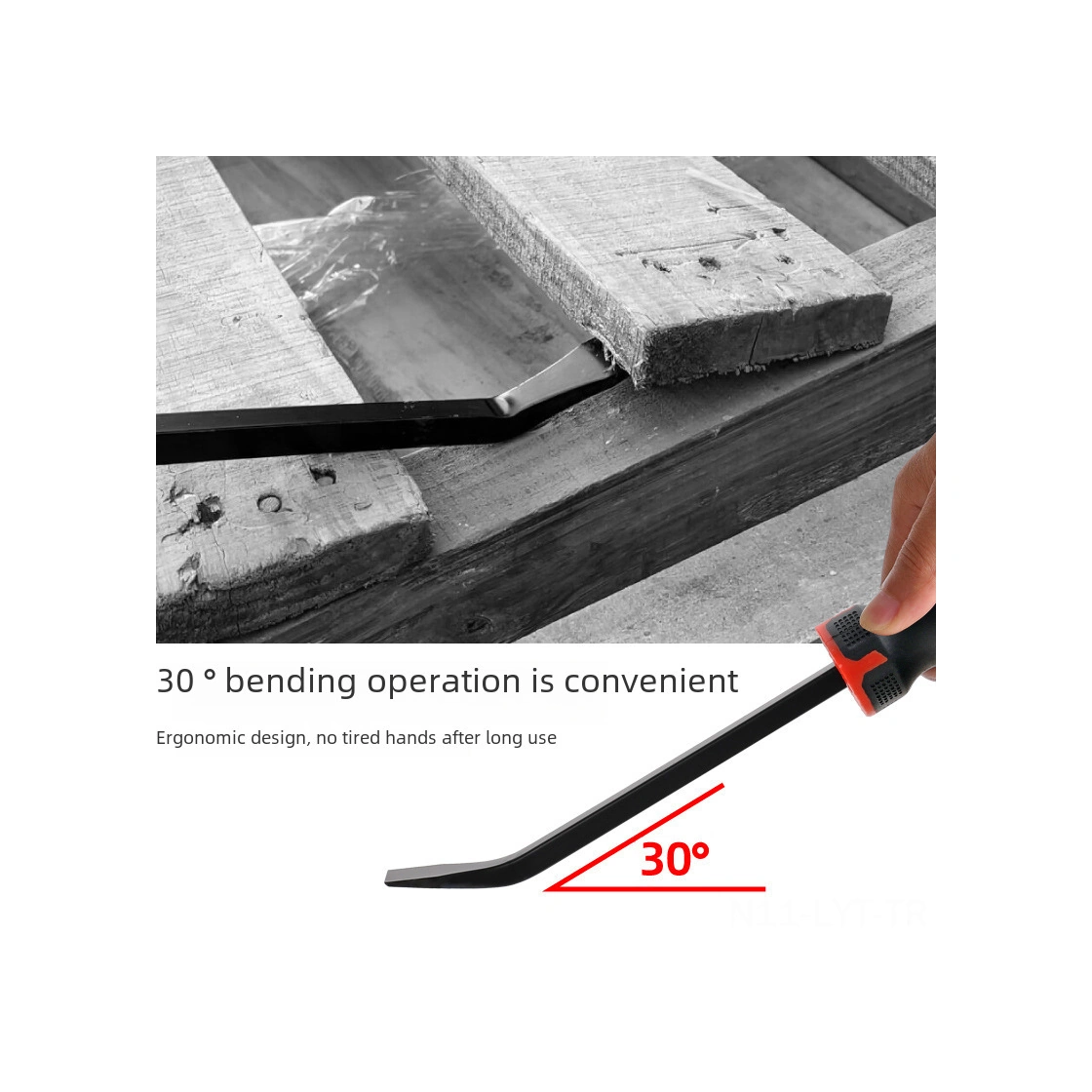 Youtek 24 İnç Çok Amaçlı Tamir Çubuğu - Otomobil Bakımı, Ahşap İşleri Ve Çivi Çekici İçin Dayanıklı Fırça Uçlu Çekme Aracı