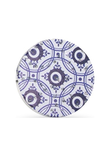 Büro Ev Ofis Hediyesi İçin İnce Yuvarlak Nazarlıklı Taşlı El Makyaj Aynası Çok Renkli