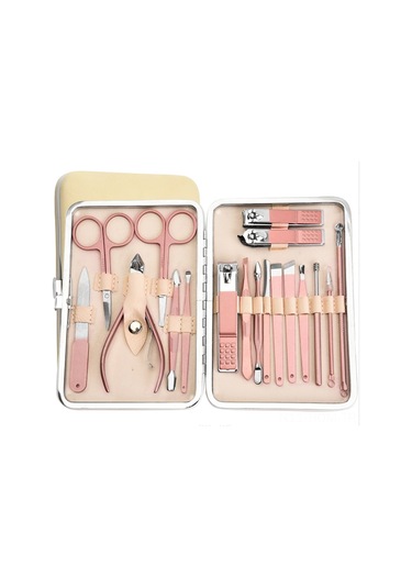 Suofeng 18 Parçalık Profesyonel Manikür Pedikür Seti, Seyahat Çantası İle Birlikte Paslanmaz Çelik Tırnak Bakım Aletleri