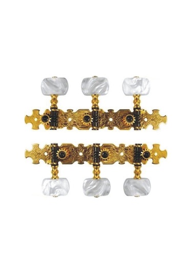 Valencia VCMH0150GD Klasik Gitar Kulağı Klasik 3+3 2.ad.set Gold