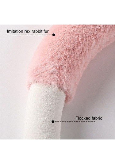 Xianwen Cbtx 38cm Peluş Direksiyon Kılıfı Sevimli Kedi Kaymaz Sarı