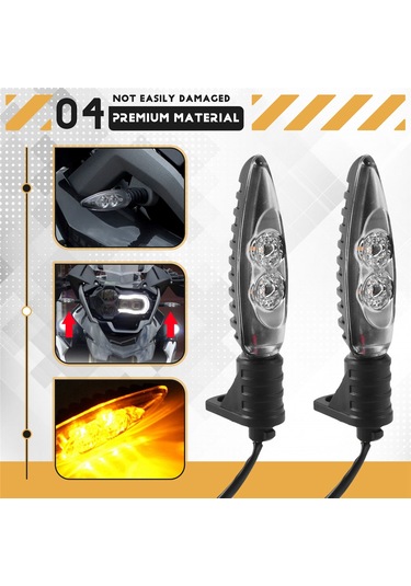 Synodicmonth Bmw R1200gs Adv F650gs R1200r S1000r S1000rr F800gs K1300s G310r/gs Sinyal Lambası Dönüş Sinyalleri Led Göstergeler Ön