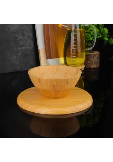 Mien Dayanıklı Bambu Ayaklı Pasta Sunumluk Stand 7b140
