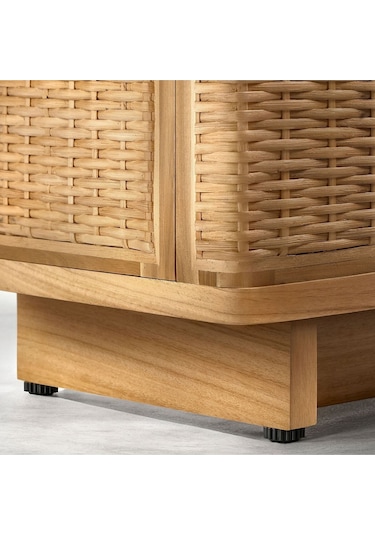 Tv Sehpası, Rattan, 157x41x49 Cm Naturel